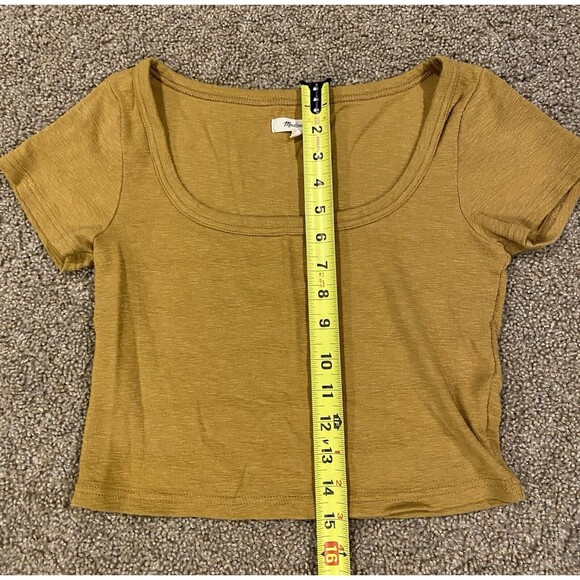 Madewell Women’s Westville Cropped Tee‎ Sz S Sahara Sand - Picture 7 of 8